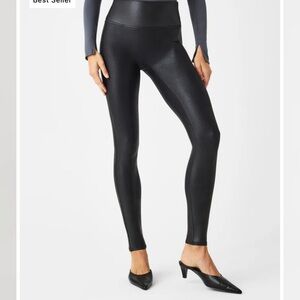 SPANX Faux Leather Leggings large black